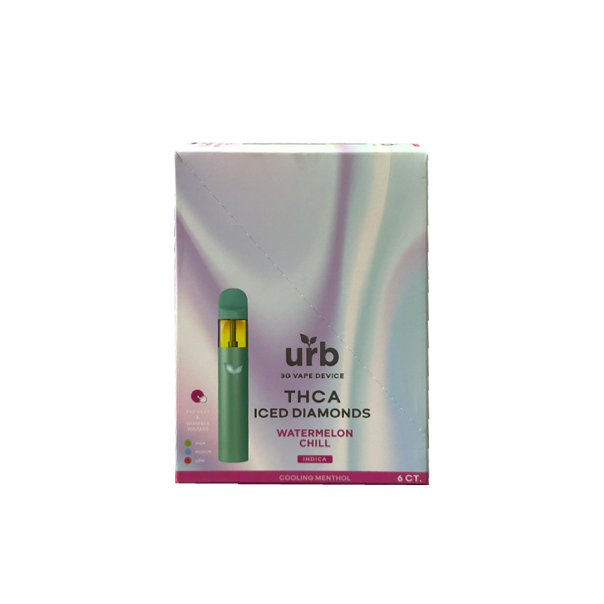 Urb 3G Vape Device D9 THCO Live Resin 6Ct