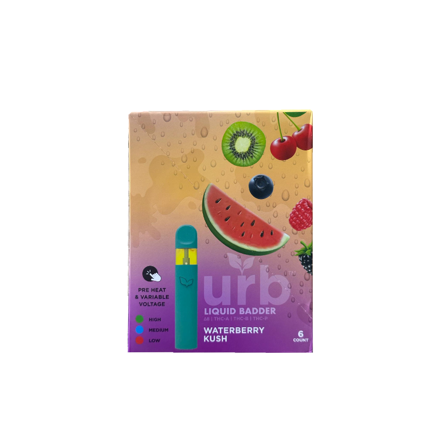 Urb 3G Liquid Badder D8 THC-A THC-B THC-P 6Ct