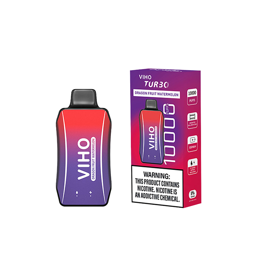 Viho Tur30 Disposable Dragon Fruit Watermelon 10000Puff 5% 5Ct