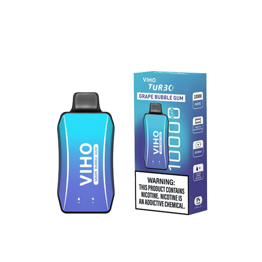 Viho Tur30 Disposable Grape Bubble Gum 10000Puff 5% 5Ct