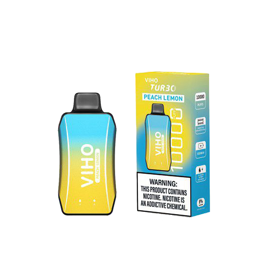 Viho Tur30 Disposable Peach Lemon 10000Puff 5% 5Ct