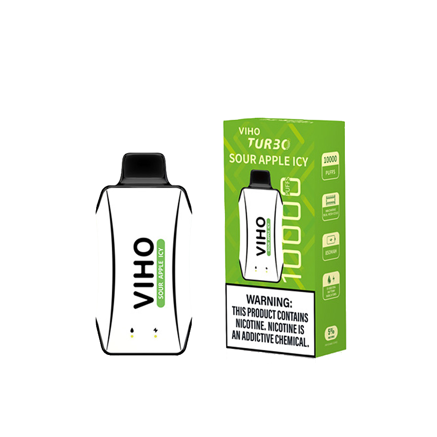Viho Tur30 Disposable Sour Apple Icy 10000Puff 5% 5Ct