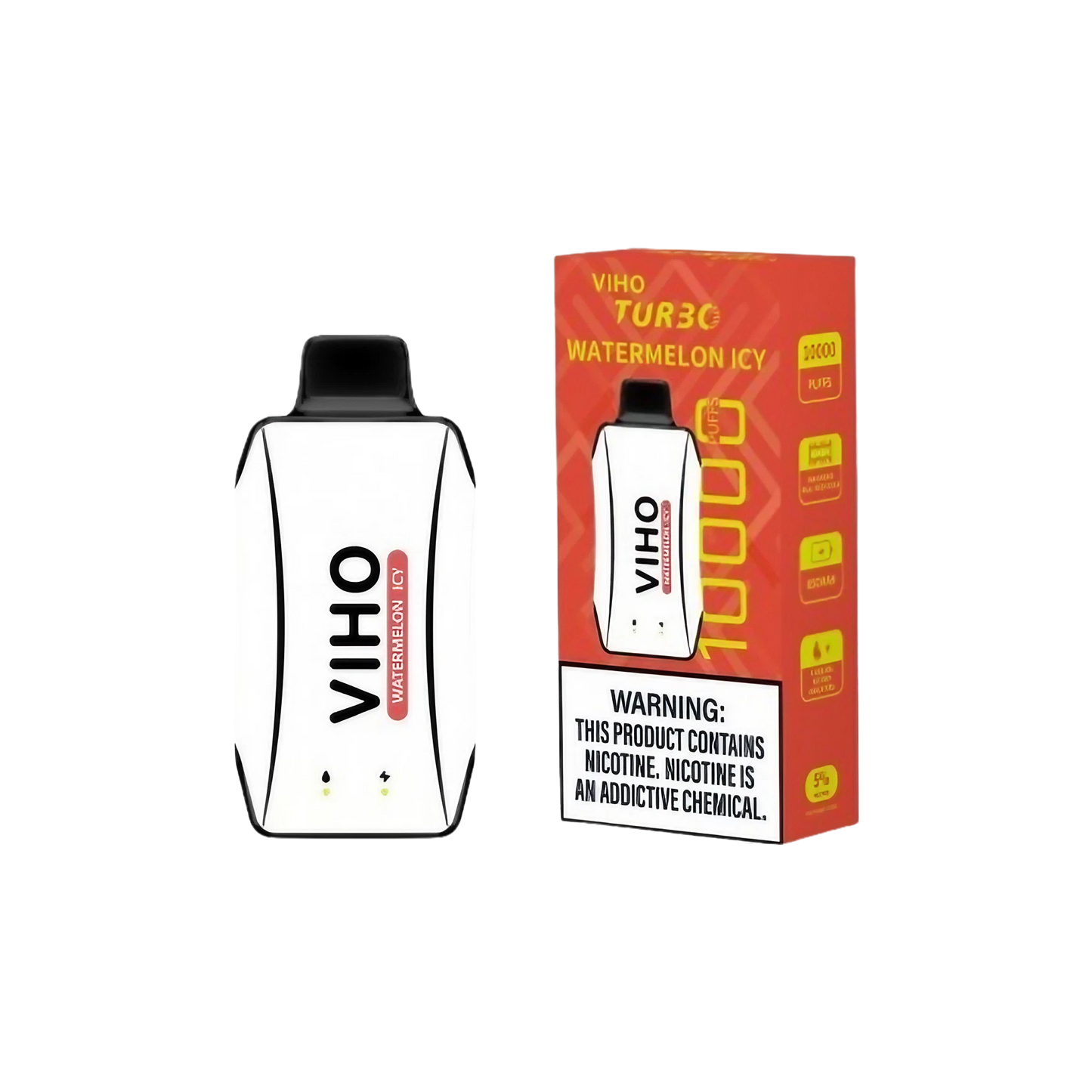 Viho Tur30 Disposable Waterrmelon Icy 10000Puff 5% 5Ct