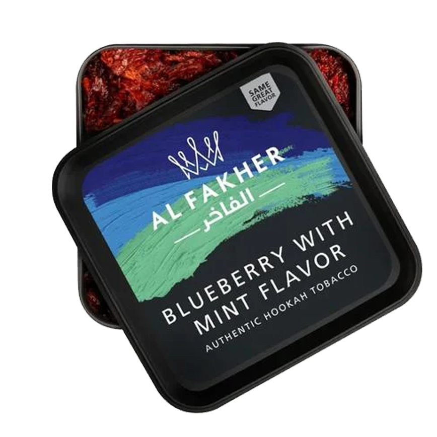 Al Fakher Hookah Tobacco Blueberry With Mint Flavor 250G