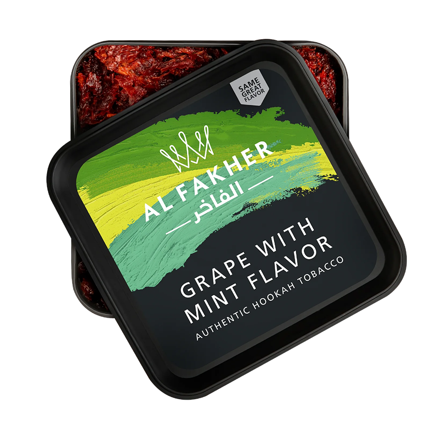 Al Fakher Hookah Tobacco Grape With Mint Flavor 250G