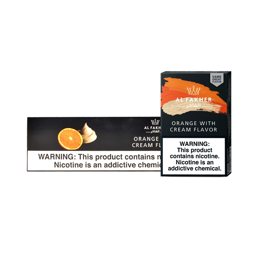 Al Fakher Hookah Tobacco Orange With Cream Flavor 10x50G