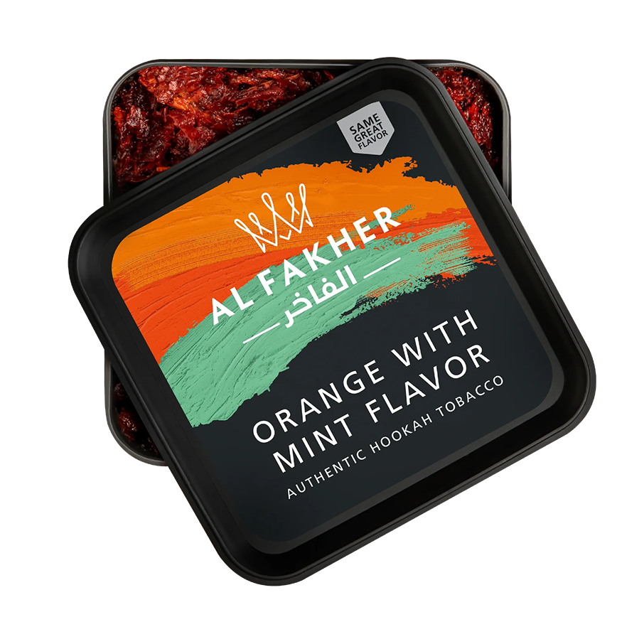 Al Fakher Hookah Tobacco Orange With Mint Flavor 250G