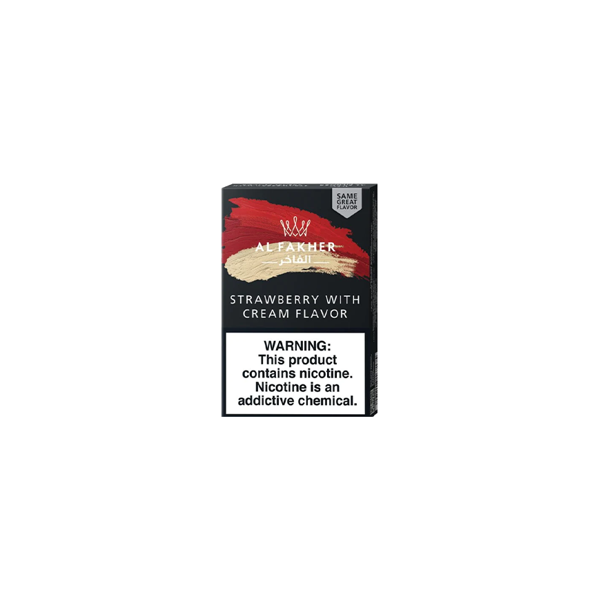 Al Fakher Hookah Tobacco Strawberry With Cream Flavor 50G