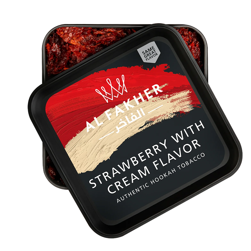 Al Fakher Hookah Tobacco Strawbery With Cream Flavor 250G