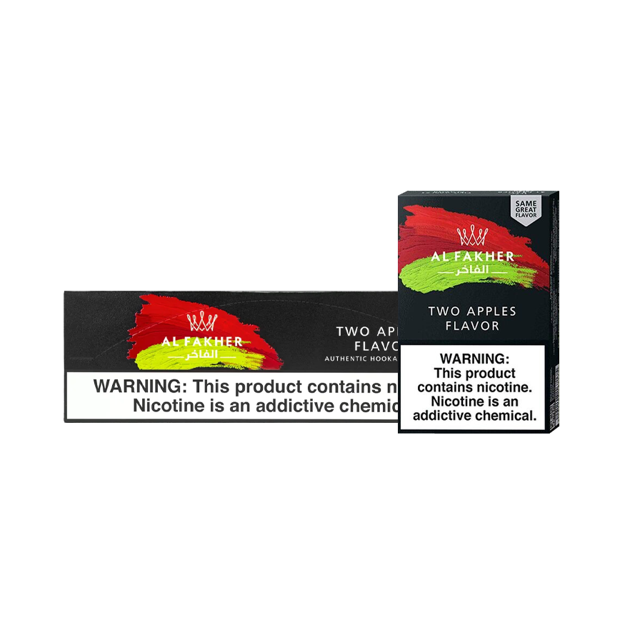 Al Fakher Hookah Tobacco Two Apple Flavor 10X50G