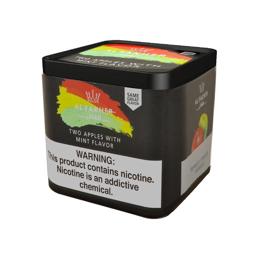 Al Fakher Hookah Tobaco Two Apples With Mint Flavor 1000G