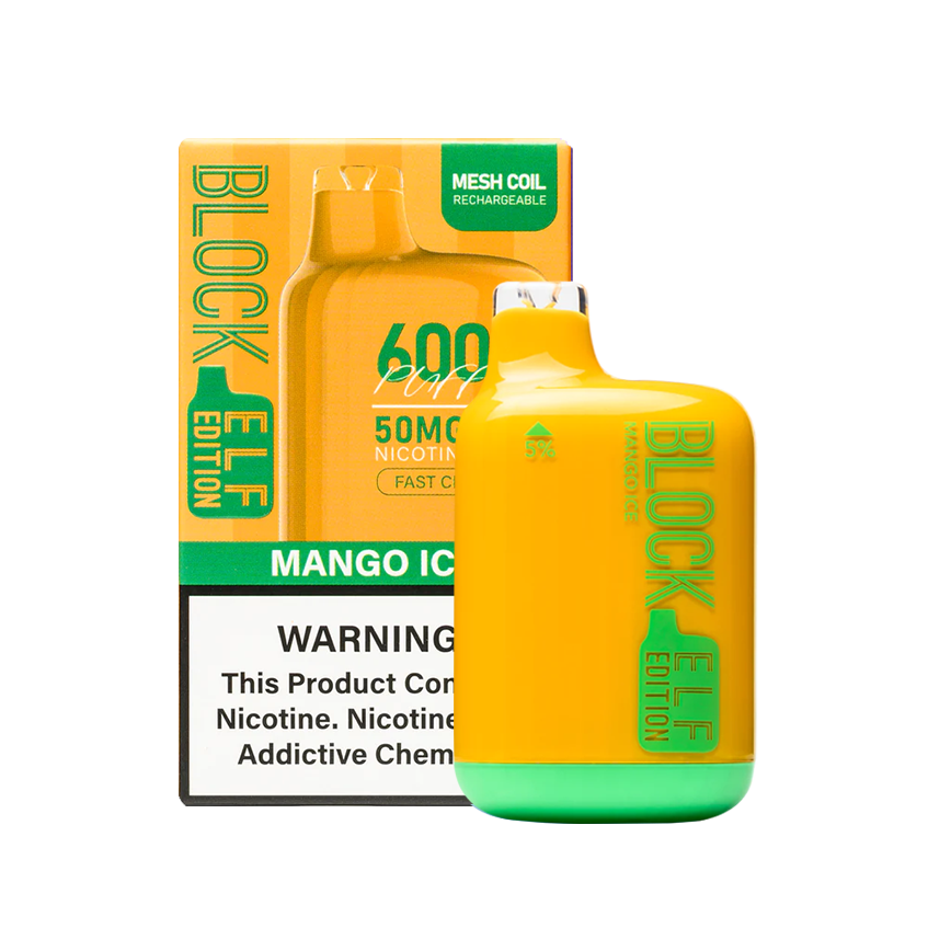 Block Elf Mango Ice 6000Puff 5% 5Ct