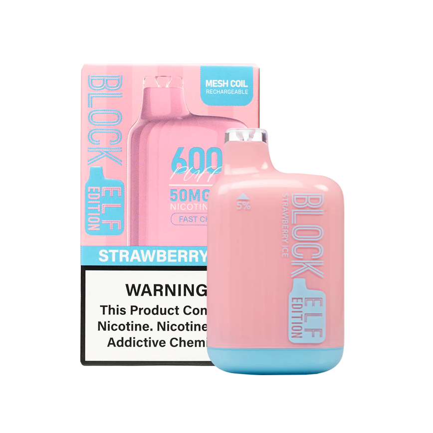 Block Elf Strawberry Ice 6000Puff 5% 5Ct