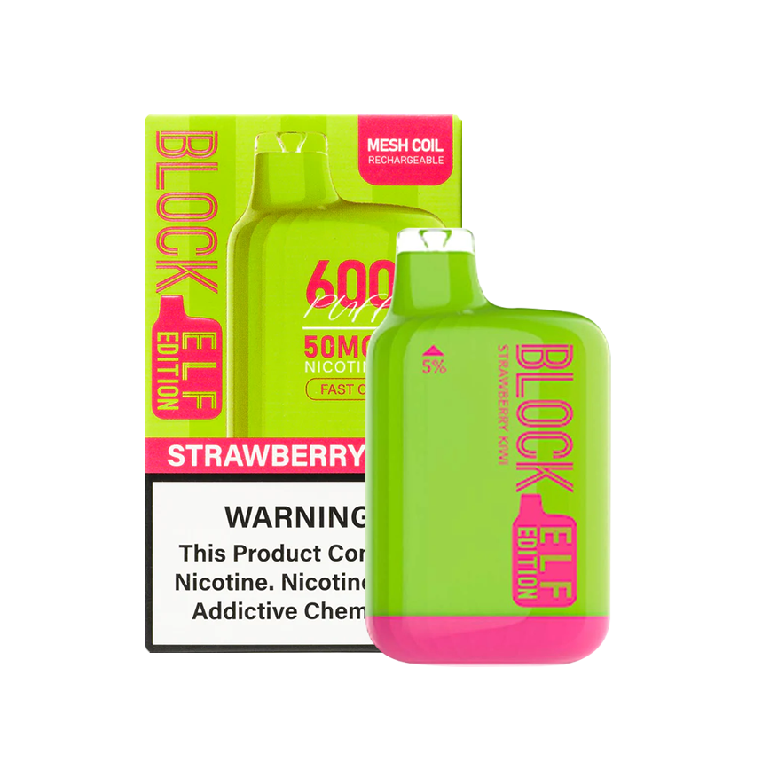 Block Elf Strawberry Kiwi 6000Puff 5% 5Ct