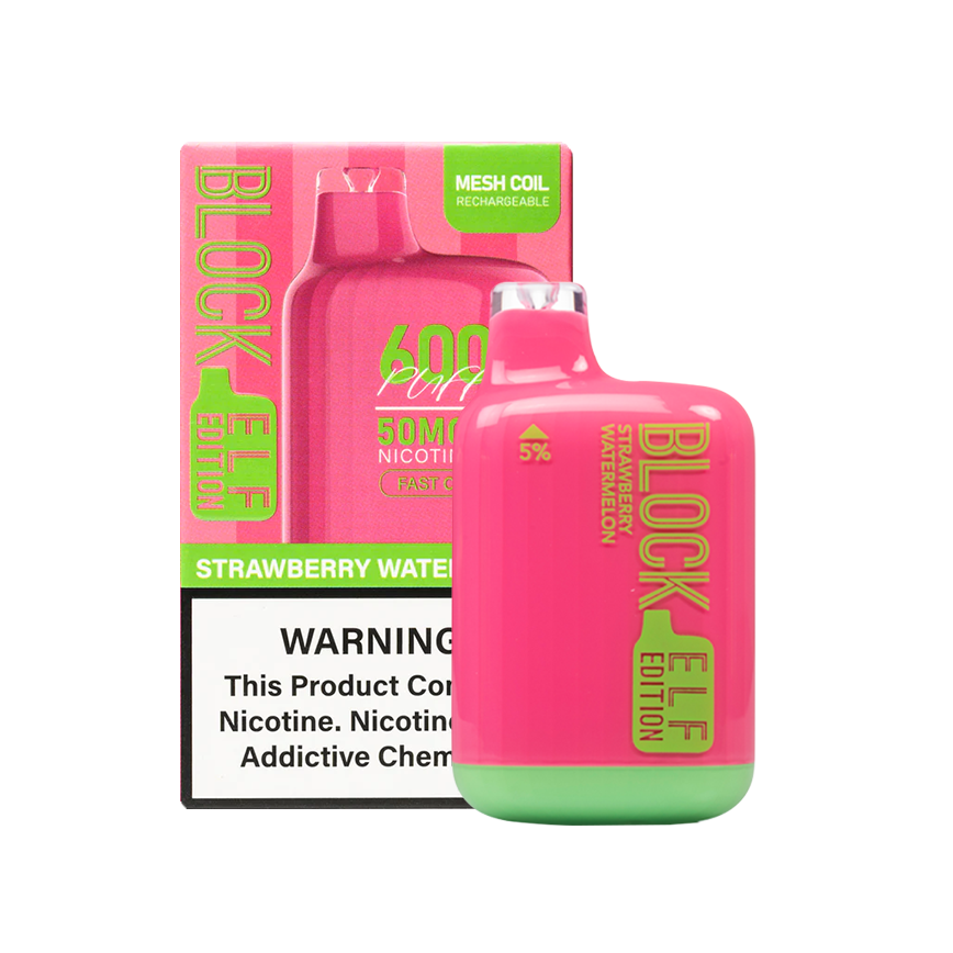 Block Elf Strawberry Watermelon 6000Puff 5% 5Ct