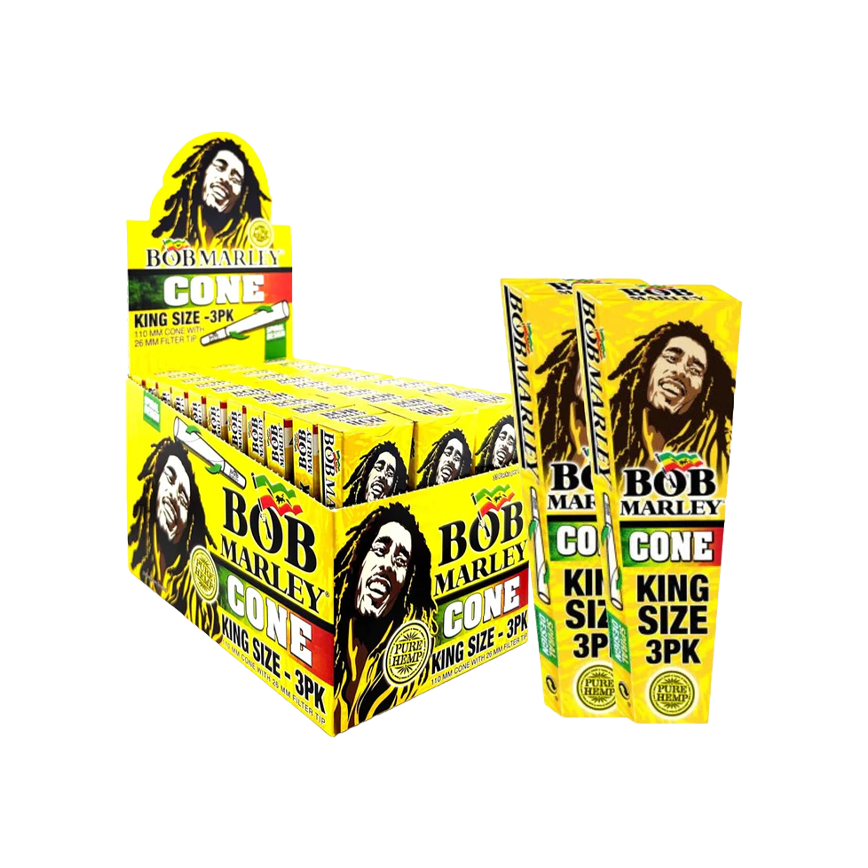 Bob Marley King Size Cone 3Pck 33Ct