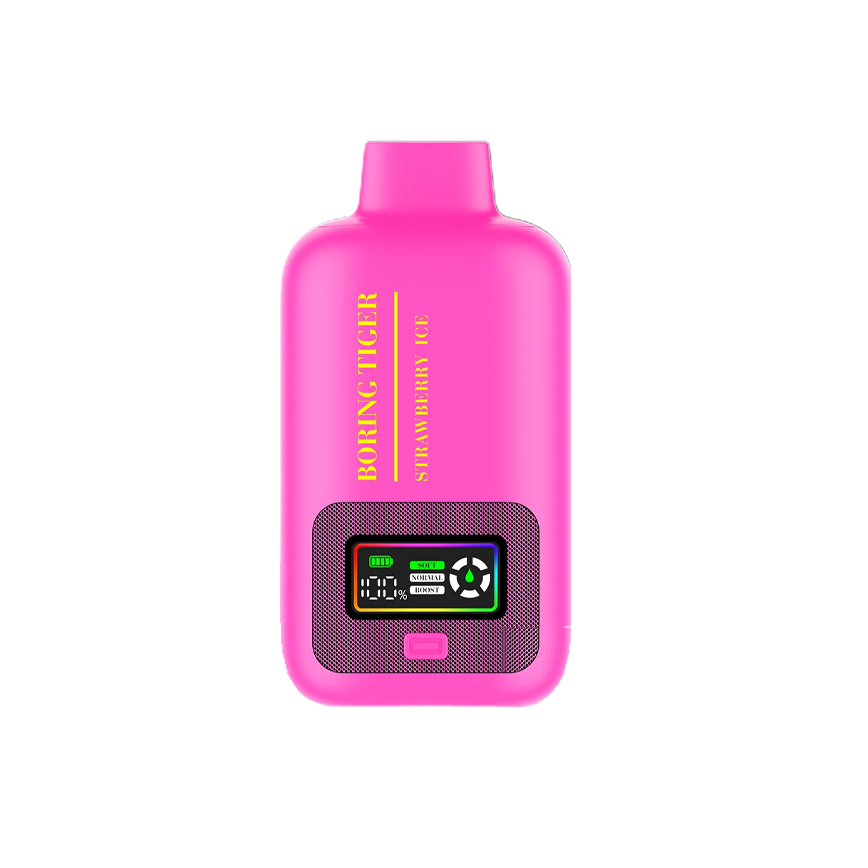 Boring Tiger Strawberry Ice 25000Puffs 5Ct
