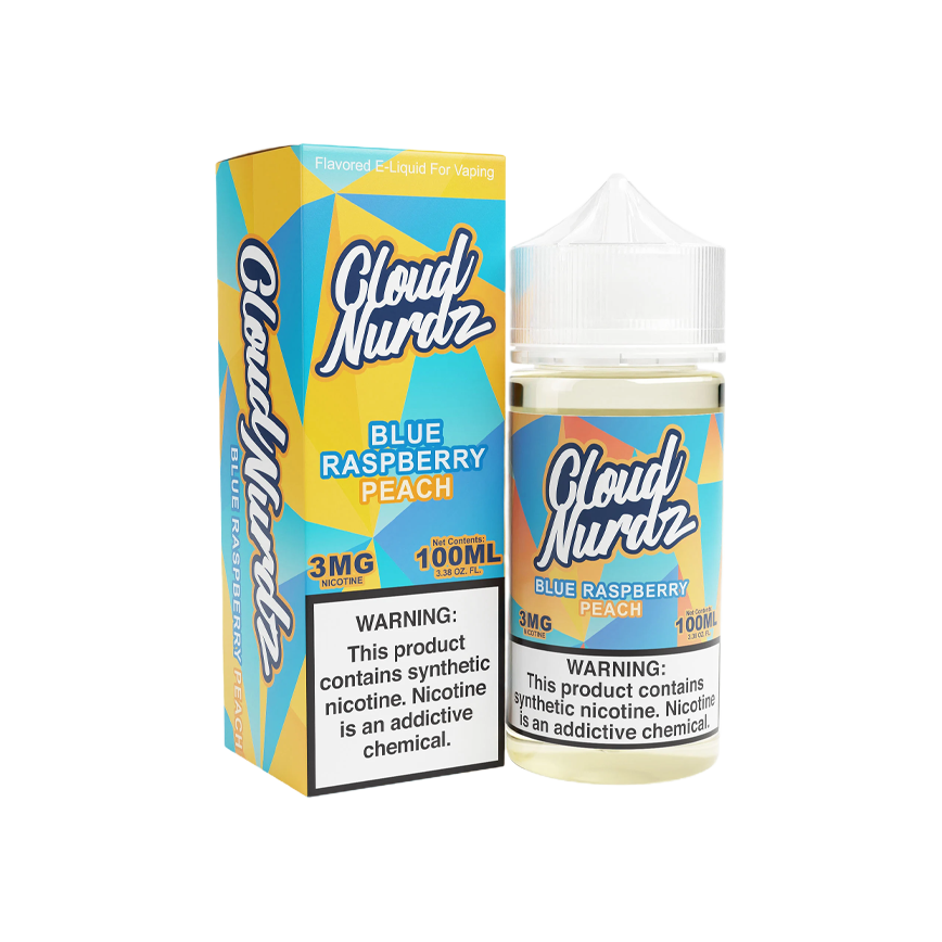Cloud Nurdz Blue Raspberry Peach 100Ml