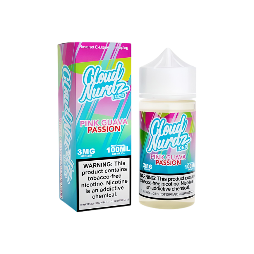 Cloud Nurdz Iced Pink Guava Passion 100Ml