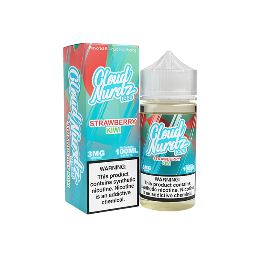 Cloud Nurdz Iced Strawberry Kiwi 100Ml
