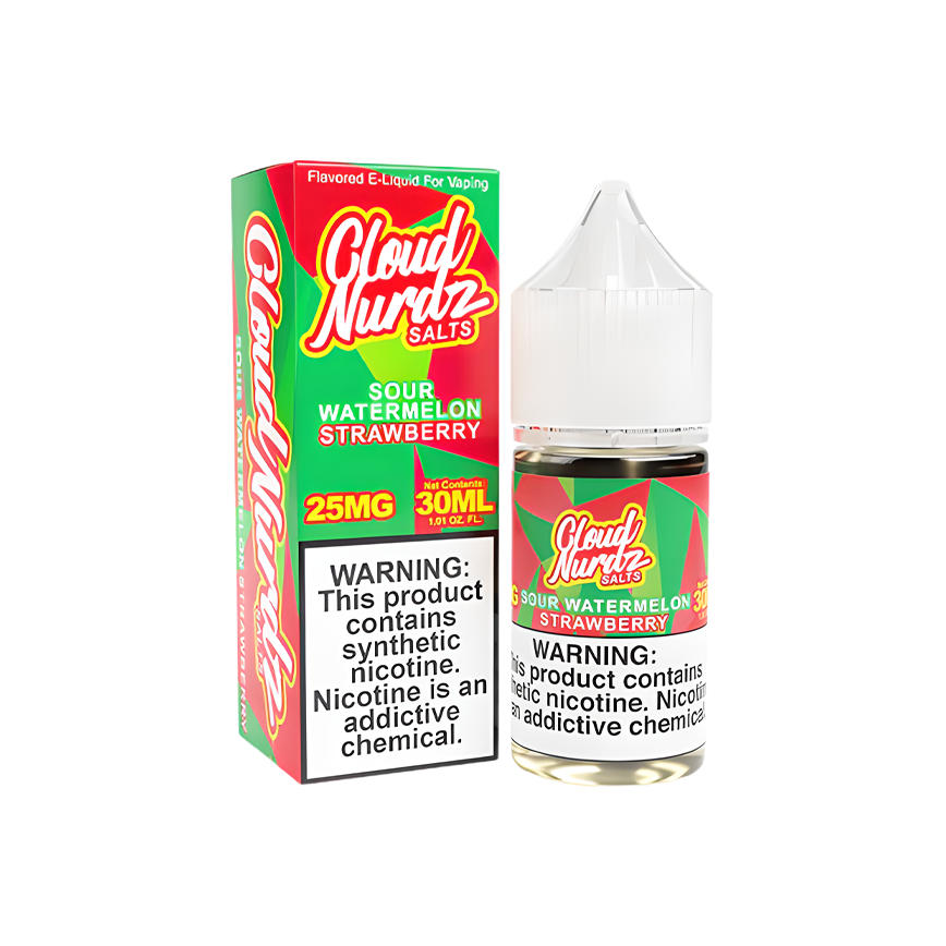 Cloud Nurdz Sour Watetermelon Strarwberr 30Ml/50Mg