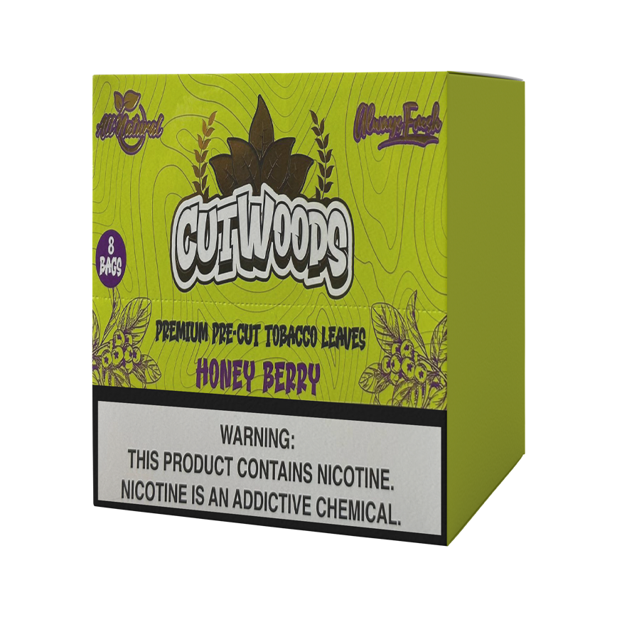 Cutwoods Premium Pre-Cut Tobacco Leaf Banana 8Ct