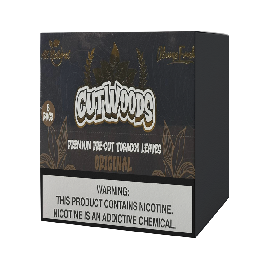 Cutwoods Premium Pre-Cut Tobacco Leaf Orignal 8Ct