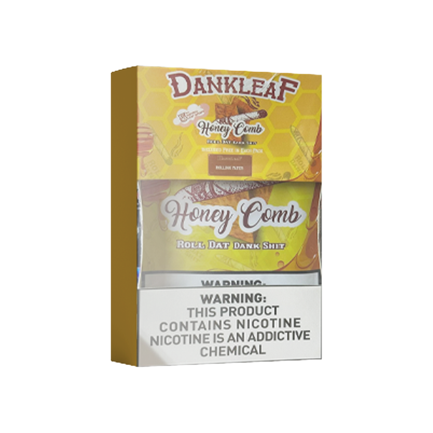 Dank Leaf Honey Comb Rolling Paper 8-5 Packs