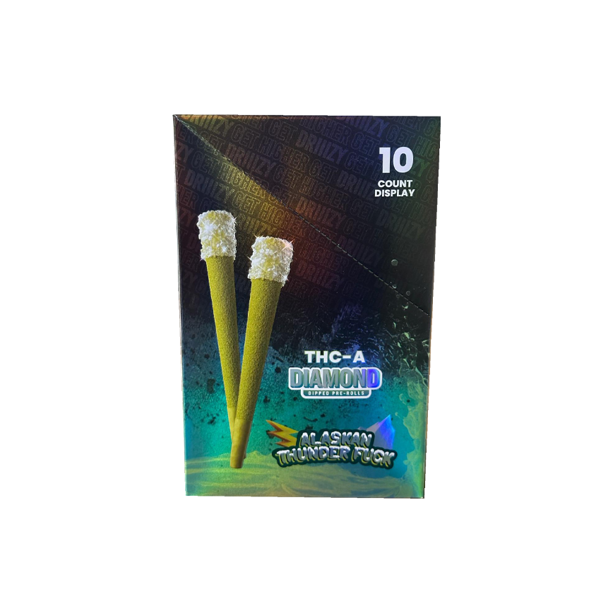 Driiizy THC-A Diamond Pre Rolls 2Ct لكل علبة 10Ct