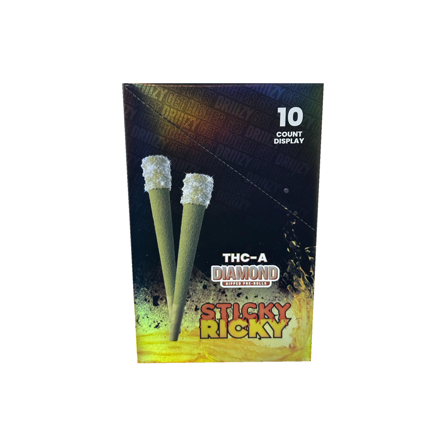Driiizy THC-A Diamond Pre Rolls 2Ct لكل علبة 10Ct
