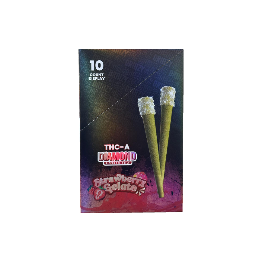 Driiizy THC-A Diamond Pre Rolls 2Ct لكل علبة 10Ct