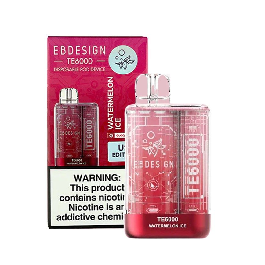 Ebdesign Watermelon Ice Summer Call Te6000Puff 5% 5Ct