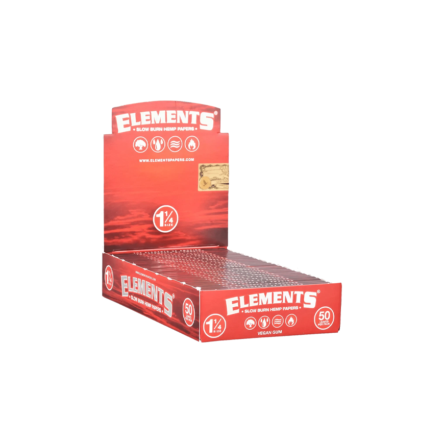 Elements Slow Burn Hemp Paper 1 1-4 Size 25Ct