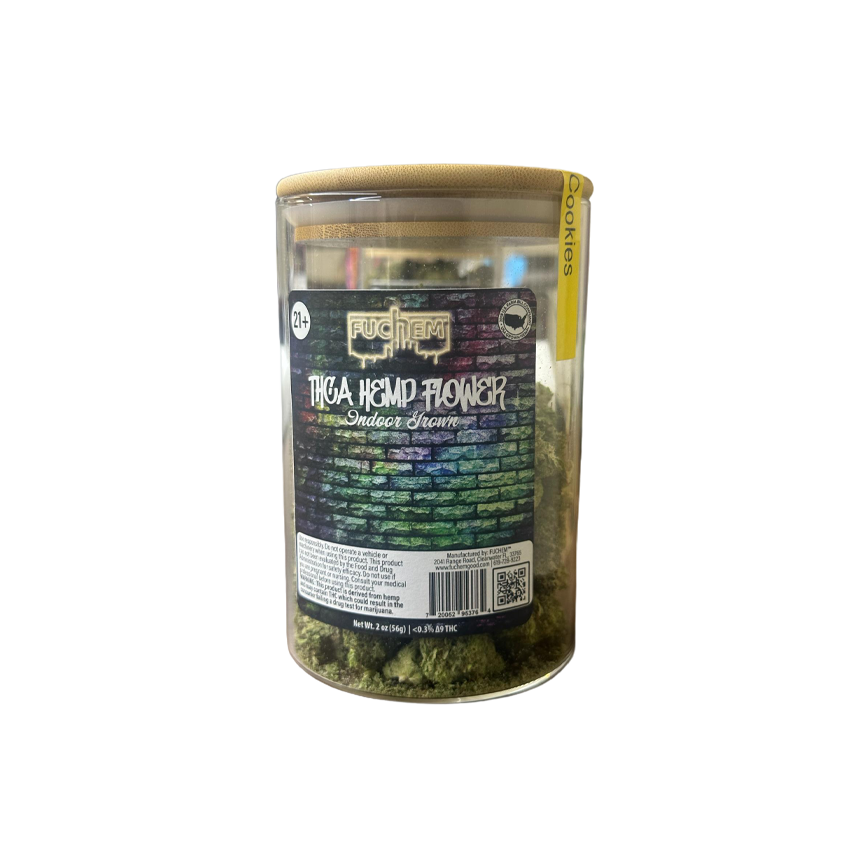 Fuchem Hybrid Mai Thai Cookies THCA Hemp Flower Indoor Grown