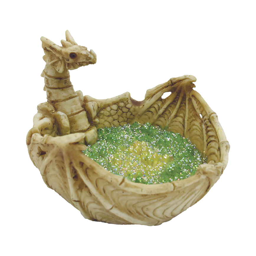 Fujima Bone Dragon Green Glittering Ashtray