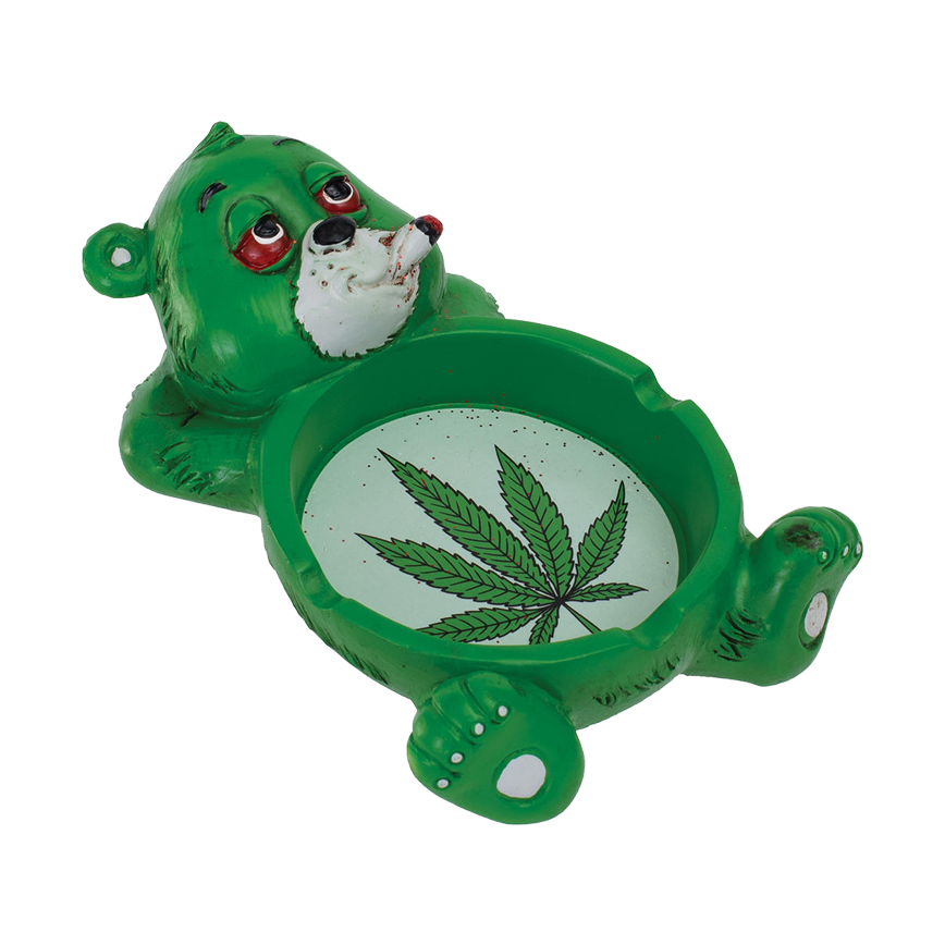 Fujima Hippie Bear Polystone Ashtray