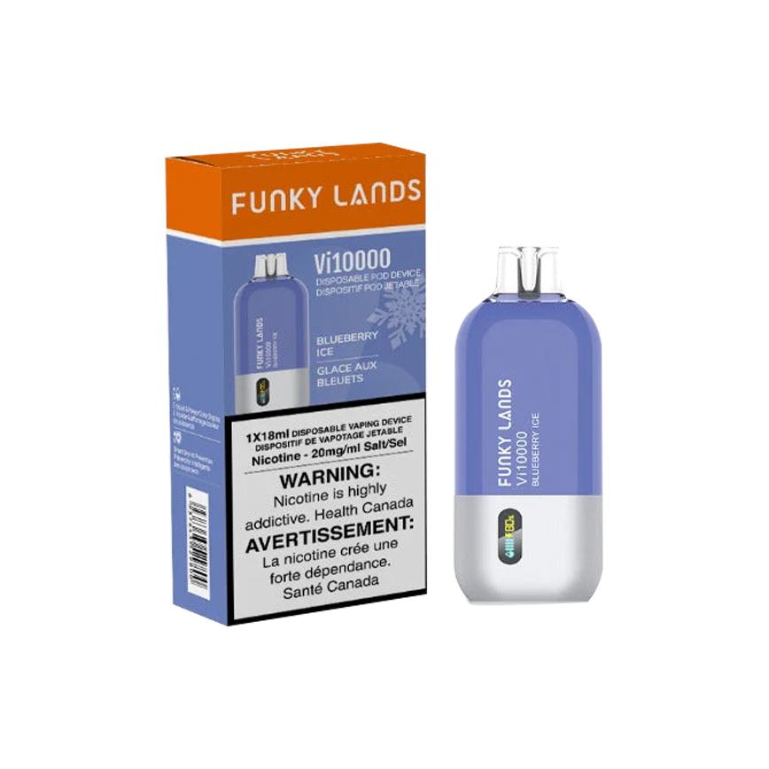 Funky Lands Blueberry Ice Vi10000Puff 5% 5Ct