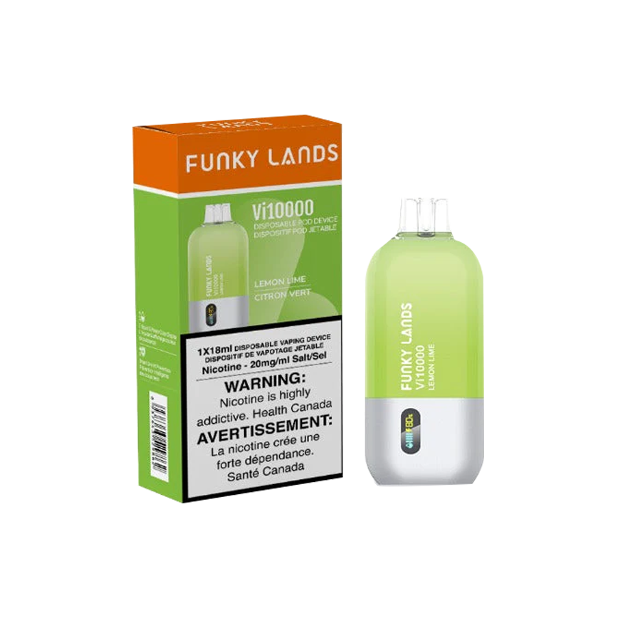 Funky Lands Lemon Lime Vi10000Puff 5% 5Ct