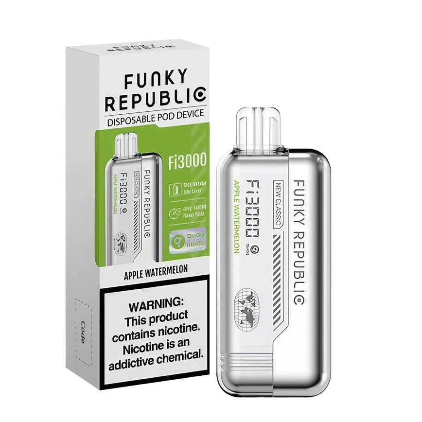 Funky Republic Apple Watermelom Delight Fi3000Puff 5% 5Ct
