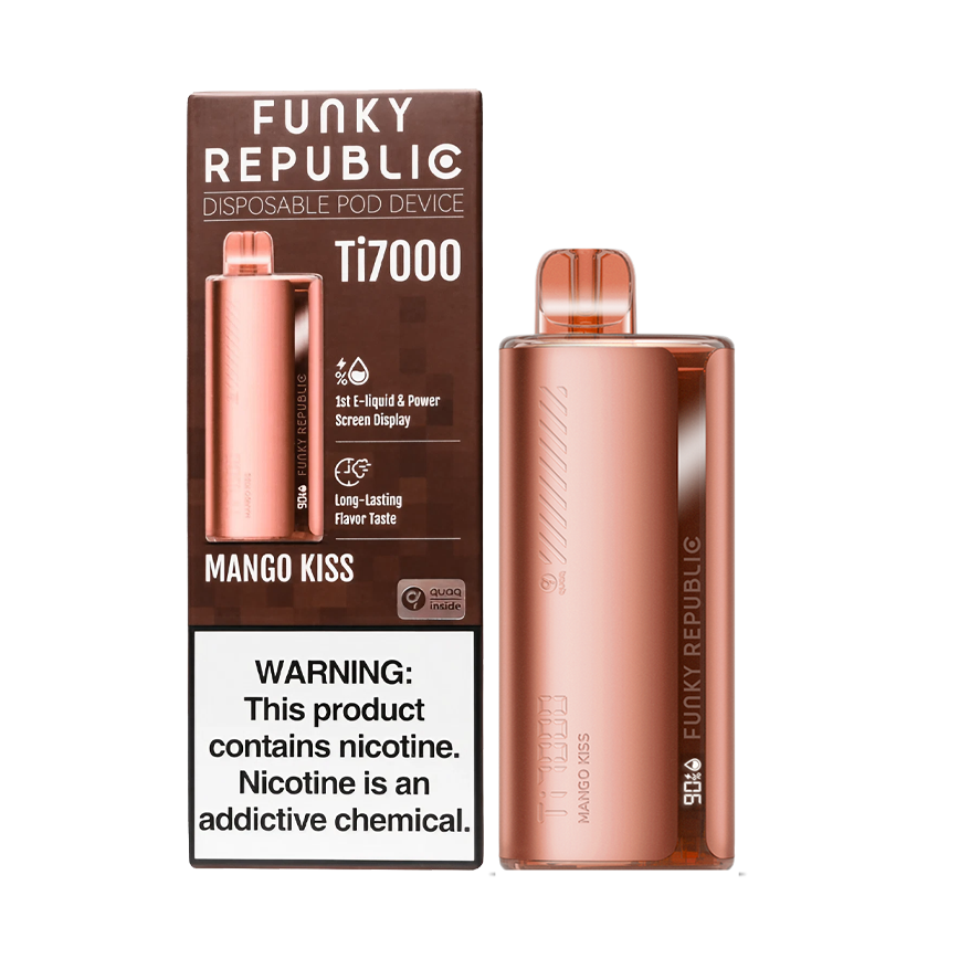 Funky Republic Mango Kiss Ti7000Puff 5% 5Ct