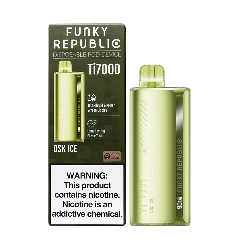 Funky Republic Osk Ice Ti7000Puff 5% 5Ct