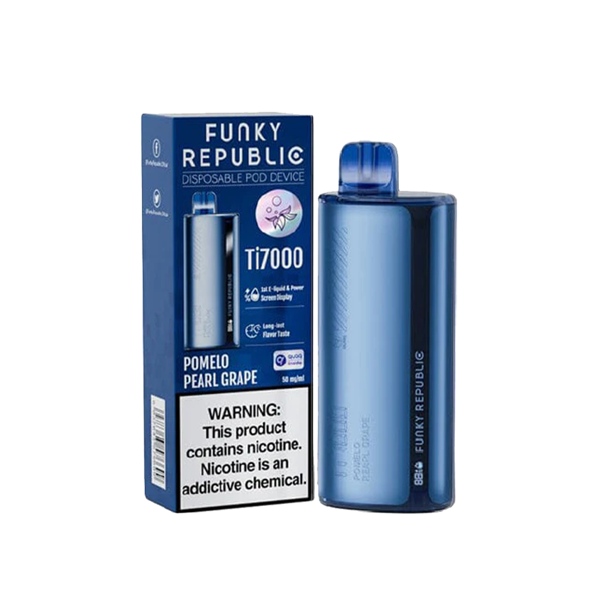 Funky Republic Pomelo Pearl Grape Ti7000Puff 5% 5Ct
