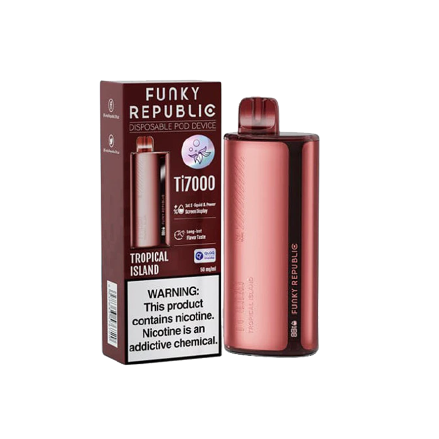 Funky Republic Tropical Island Ti7000Puff 5% 5Ct