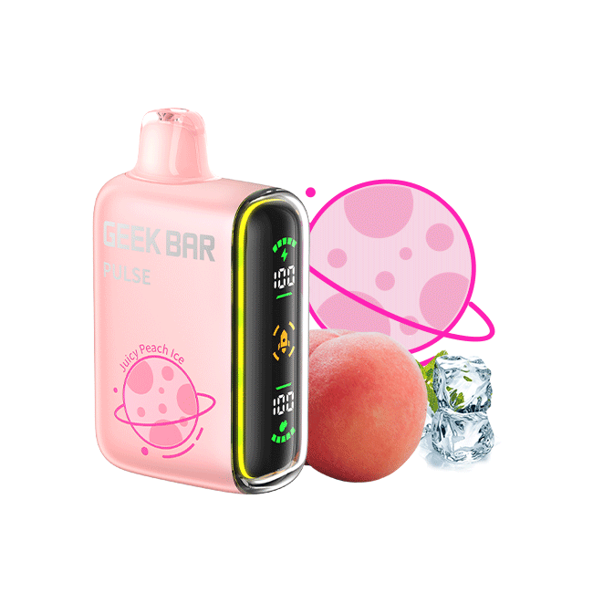 Geek Bar Pulse Juicy Peach Ice 15000Puff 5% 5Ct