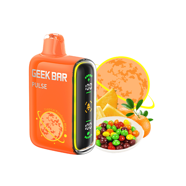 Geek Bar Pulse Tropical Rainbow Blast 15000Puff 5% 5Ct