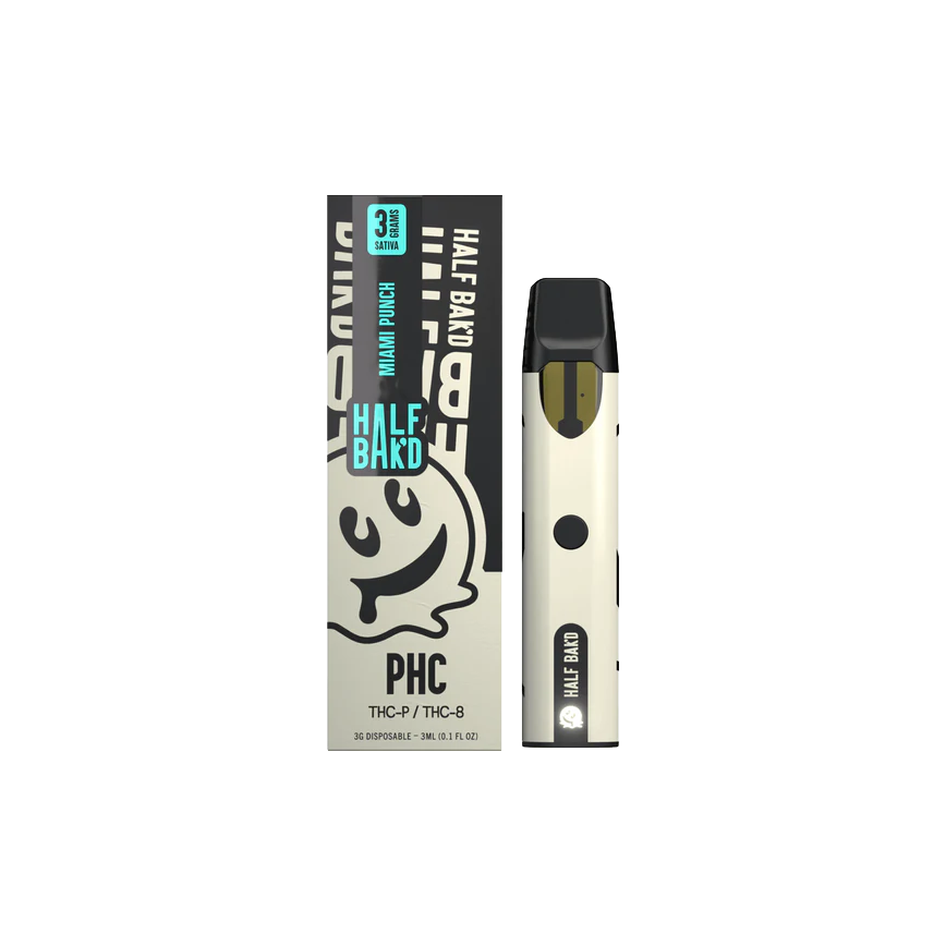 نصف باكد PHC THC-P THC-8 ساتيفا 3 مل 5 قيراط