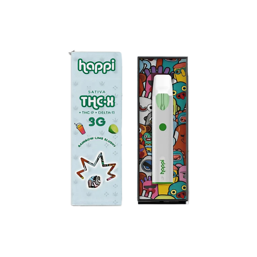هابي 3G ساتيفا القابل للتصرف Thc.X+Thcp+D11 10Ct