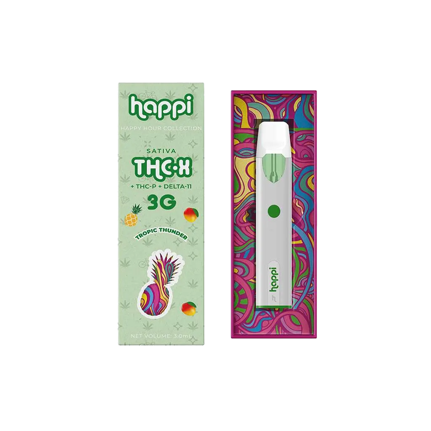 هابي 3G ساتيفا القابل للتصرف Thc.X+Thcp+D11 10Ct