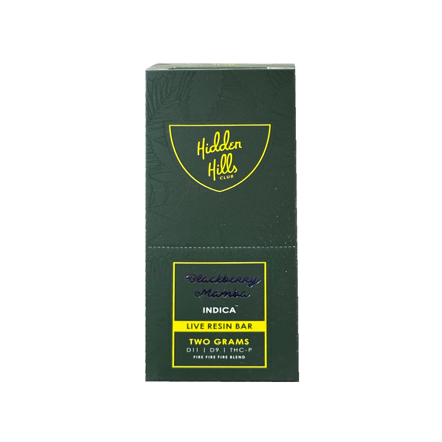 Hidden Hills Blackberry Mamba Indica D11 - D9 -THC-P  2Gram 5Ct