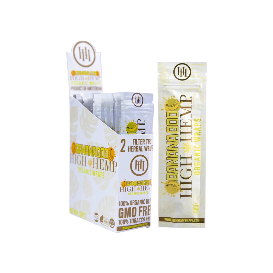 High Hemp Organic Wraps Banana Goo 25Ct